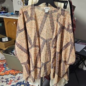 JODIFL Boho Tunic in Cream and Brown